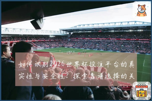 如何识别2026世界杯投注平台的真实性与安全性?探索靠谱选择的关键要素